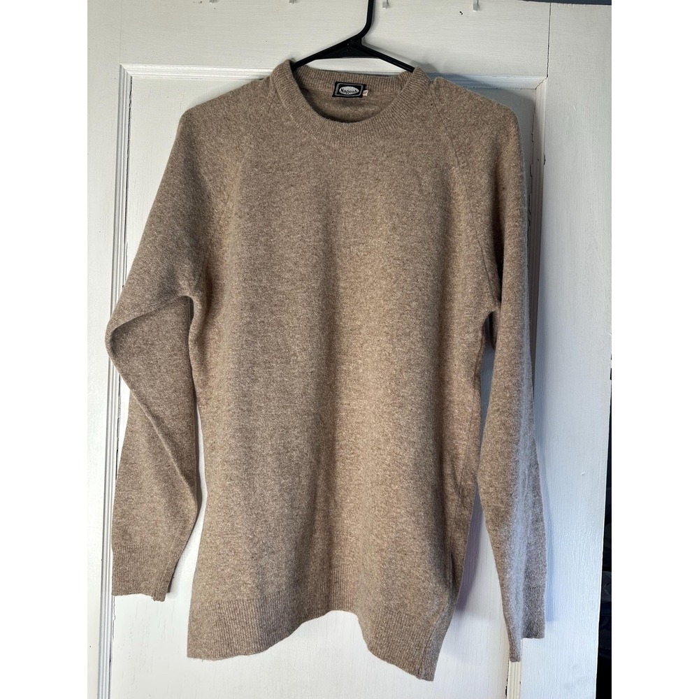 Vintage Nagesh Tan Angora Sweater Pullover Beige Size 40